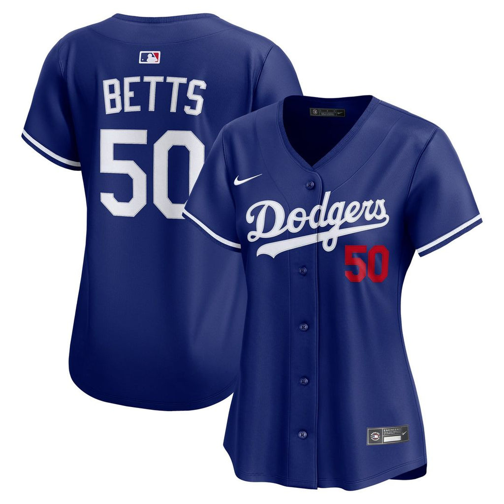 Los Angeles Dodgers Mookie Betts Women's Alternate 2 Limited Jersey — Royal