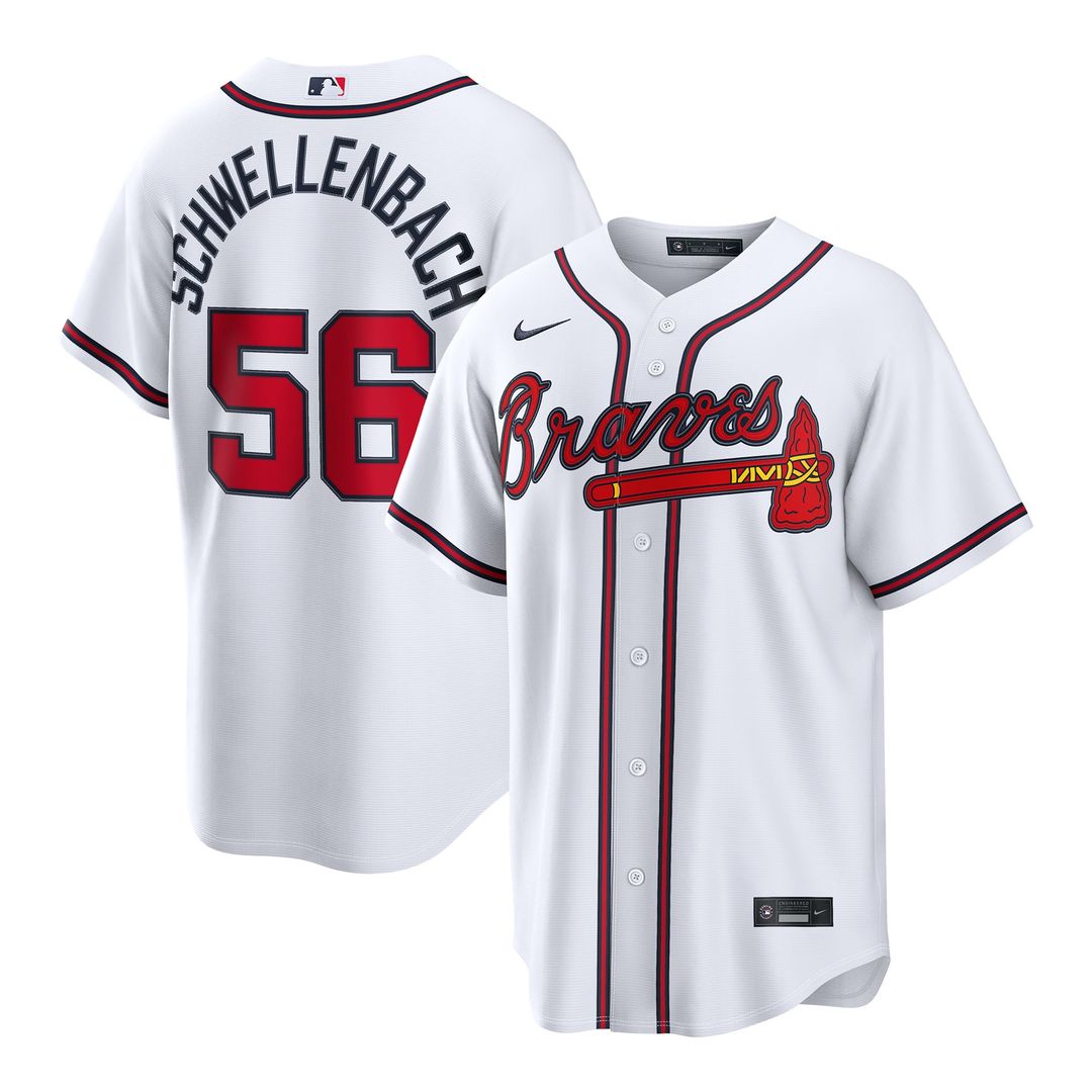Atlanta Braves Spencer Schwellenbach Home Replica Jersey — White