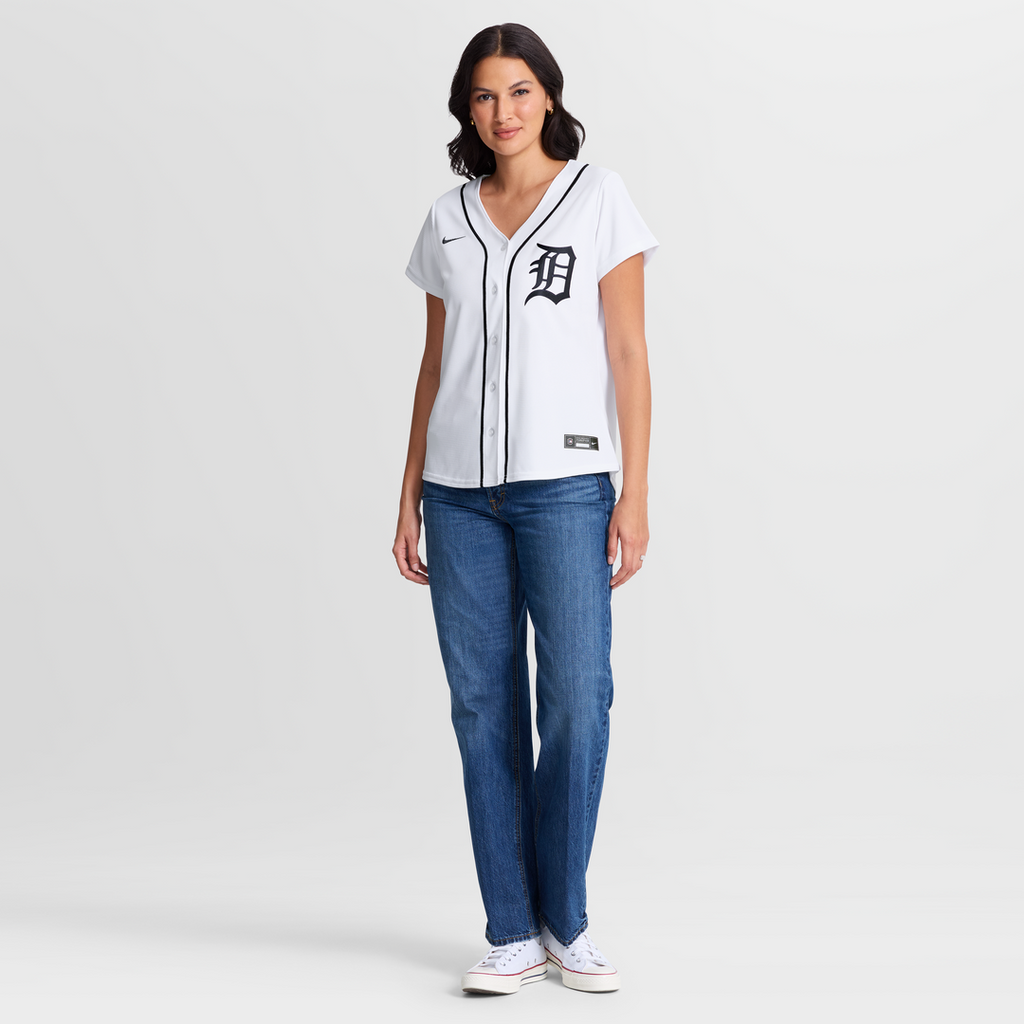 Detroit Tigers Gleyber Torres Women's Home Replica Jersey — White