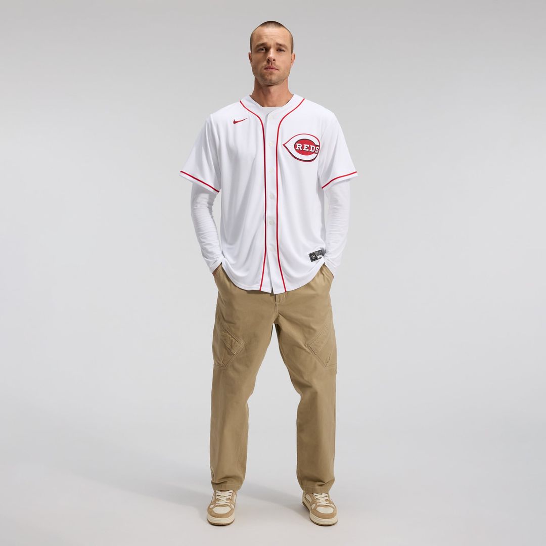 Cincinnati Reds Home Replica Team Jersey — White