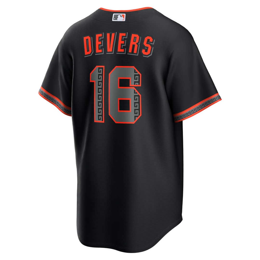 San Francisco Giants Rafael Devers Alternate Replica Jersey — Black