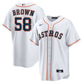 Houston Astros Hunter Brown Home Replica Jersey — White