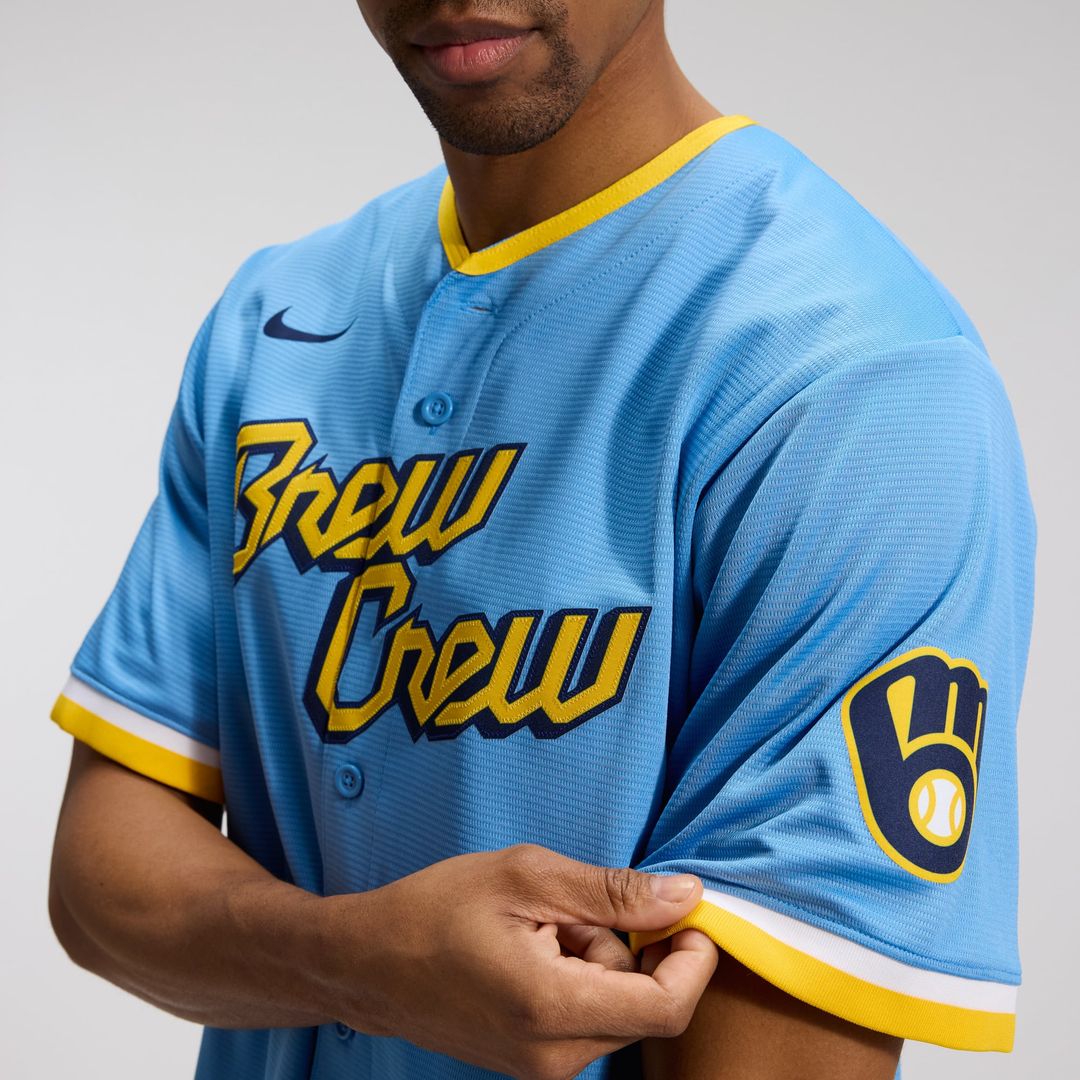 Milwaukee Brewers City Connect Replica Team Jersey — Powder Blue
