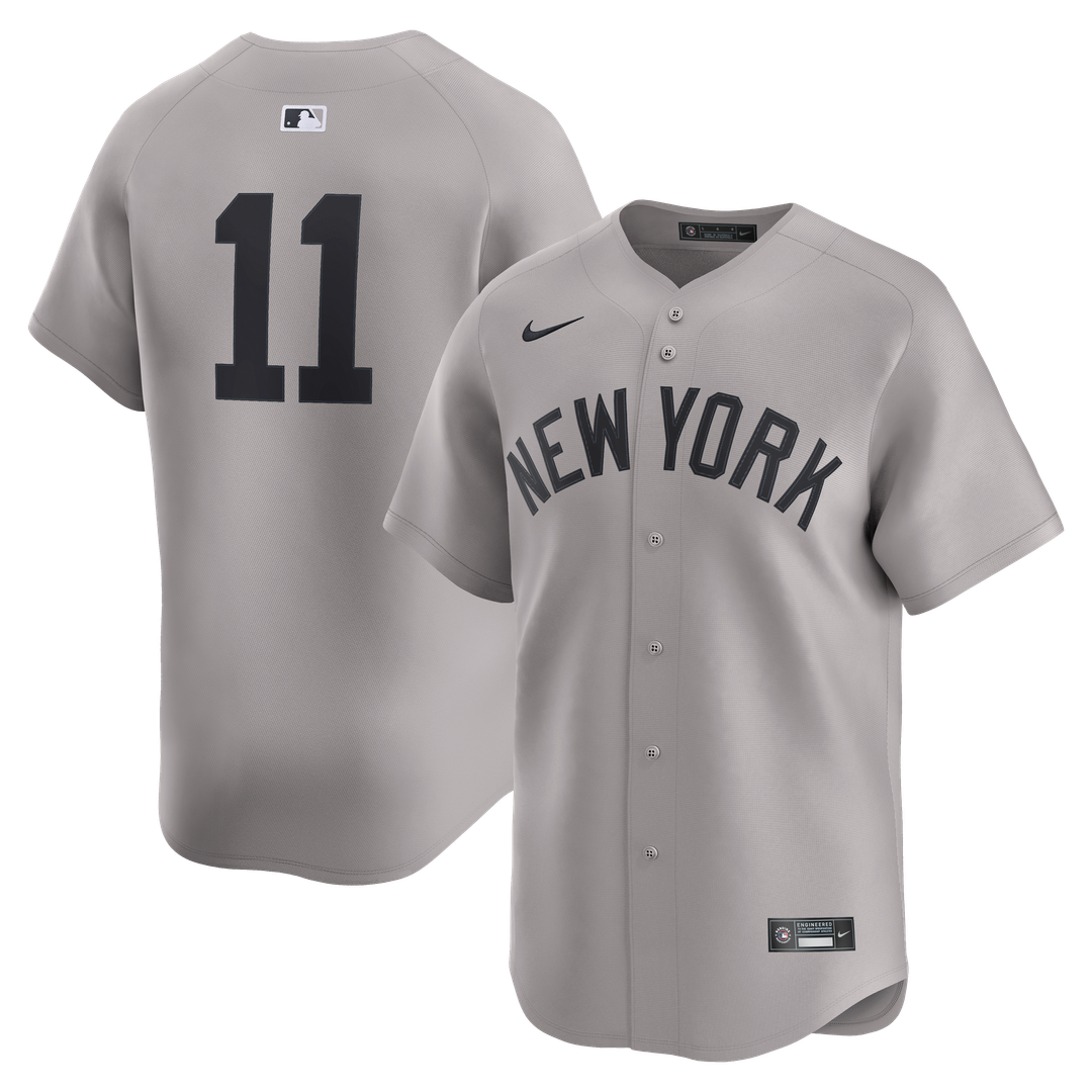New York Yankees Anthony Volpe Road Limited Jersey — Gray