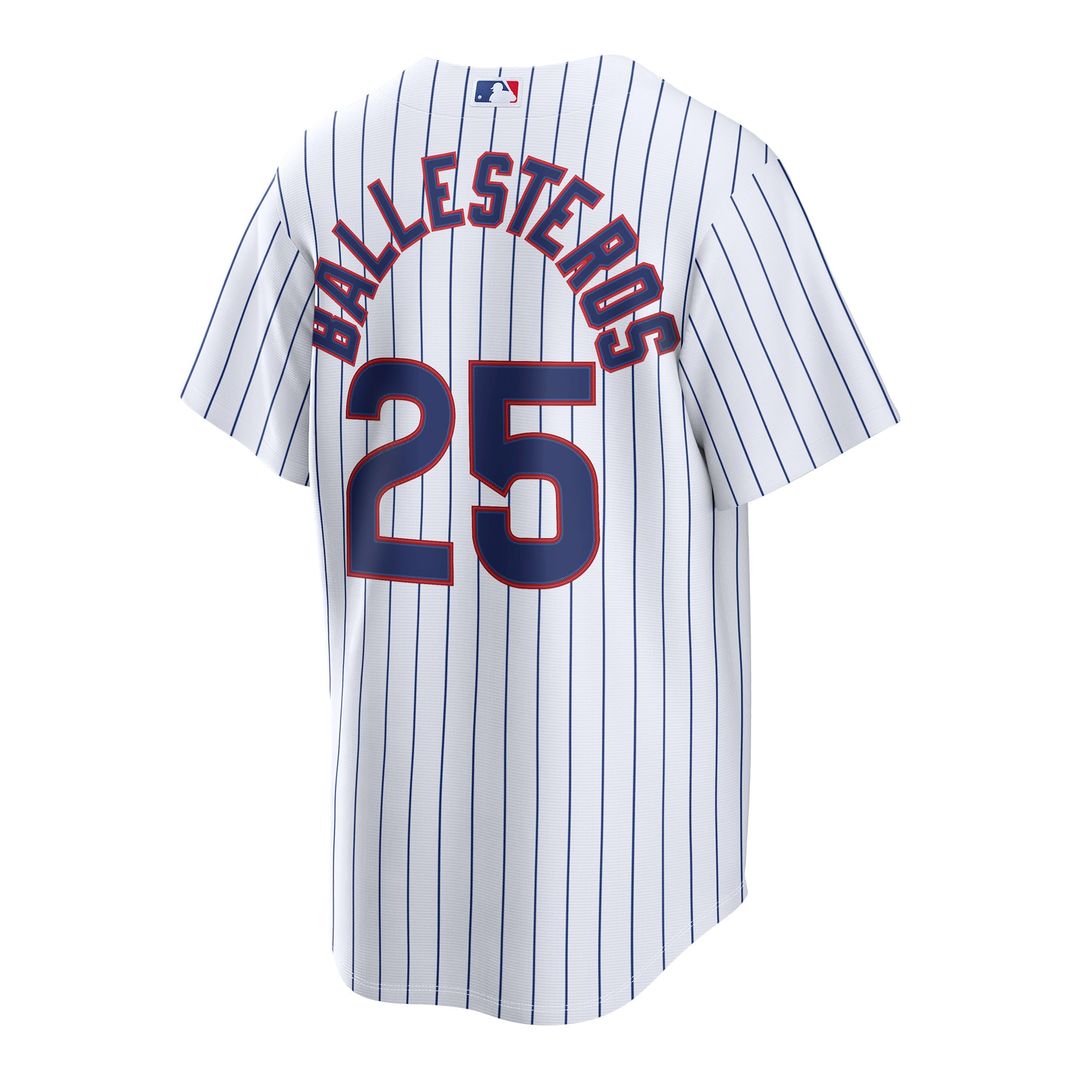 Chicago Cubs Moisés Ballesteros Home Replica Jersey — White