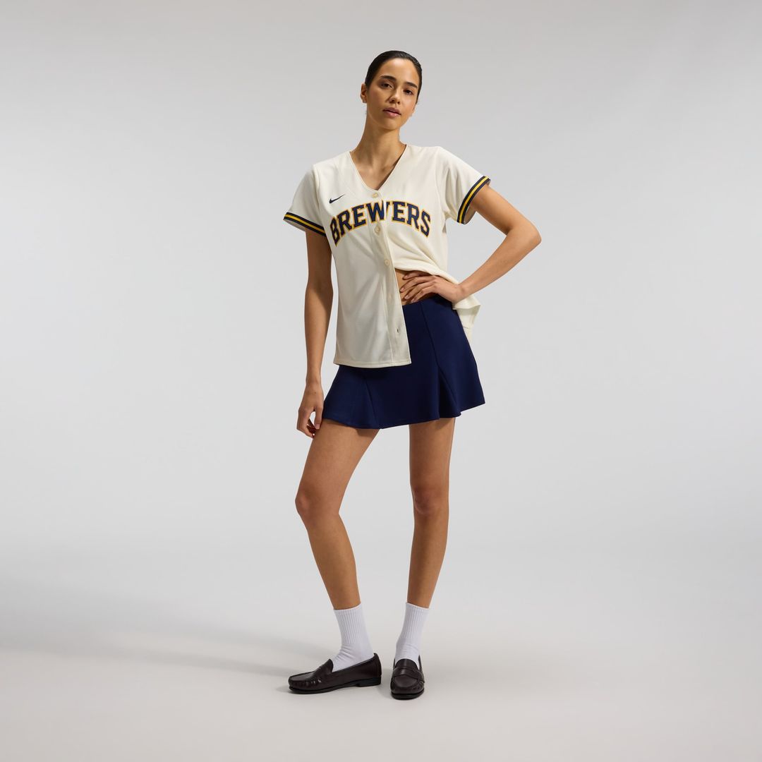 Milwaukee Brewers Sal Frelick Women's Home Replica Jersey — Cream
