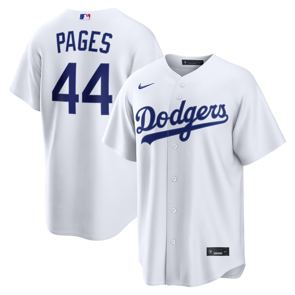Los Angeles Dodgers Andy Pages Home Replica Jersey — White