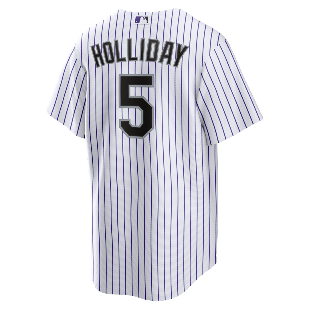 Colorado Rockies Matt Holliday Home Retired Replica Jersey — White