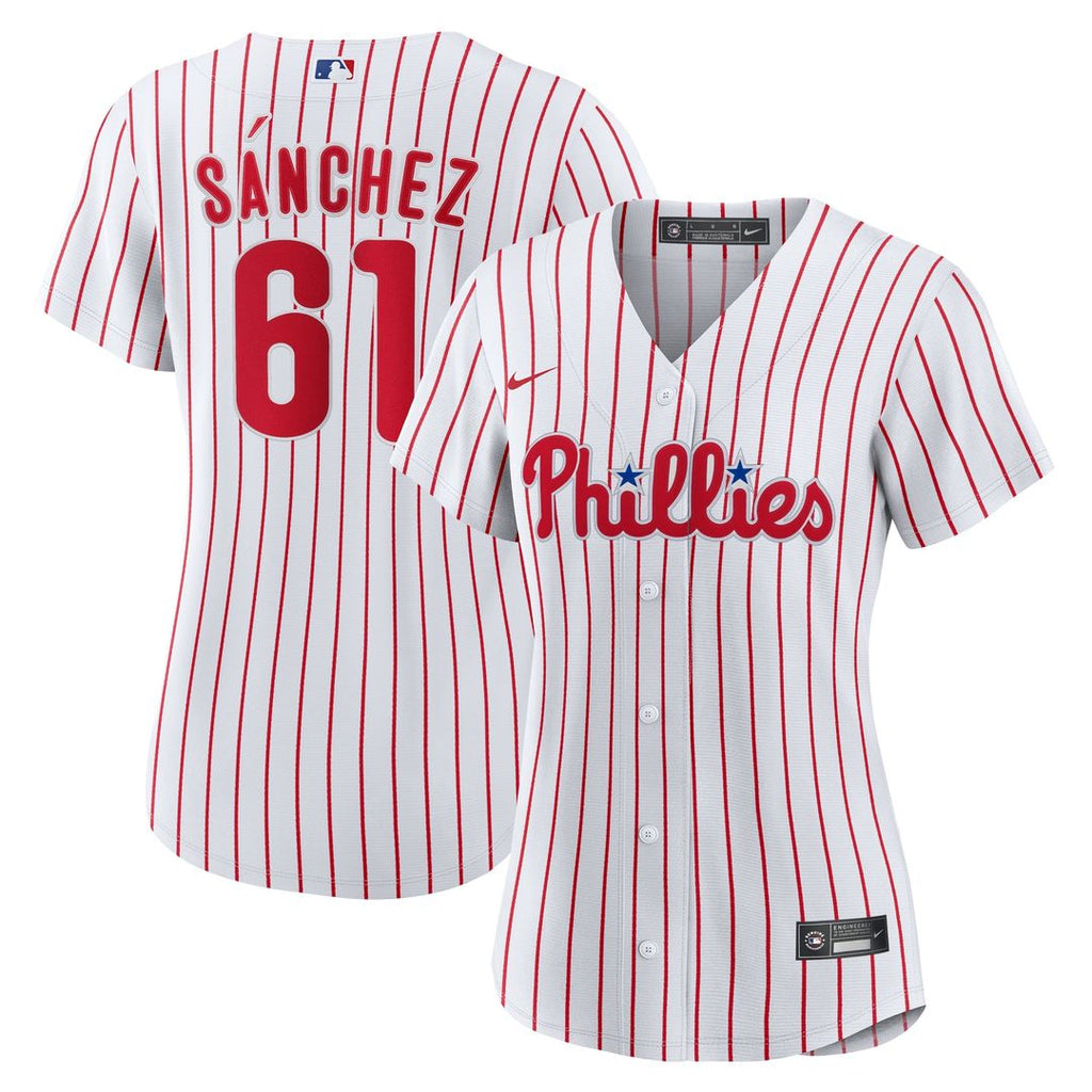 Philadelphia Phillies Cristopher Sanchez Women's Home Replica Jersey — White