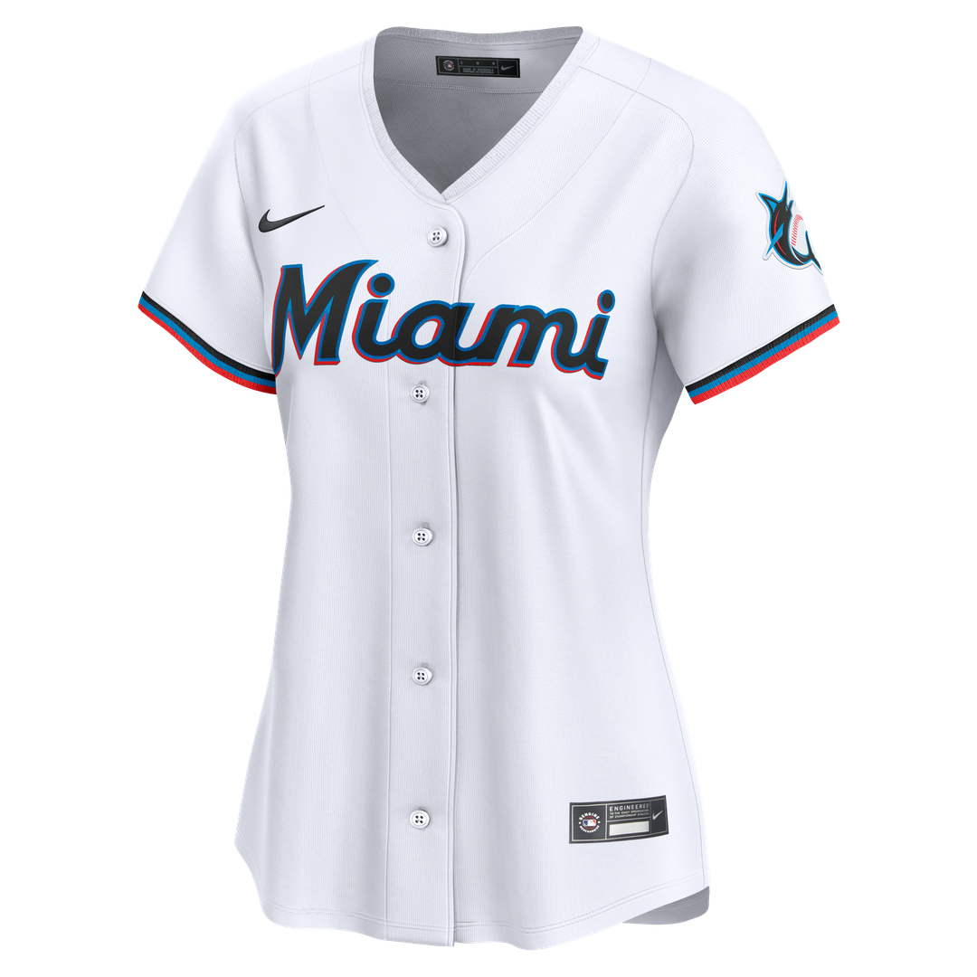 Miami Marlins Sandy Alcantara Women's Home Limited Jersey — White