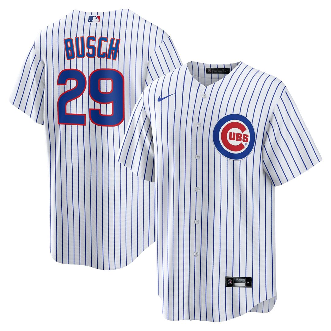 Chicago Cubs Michael Busch Home Replica Jersey — White
