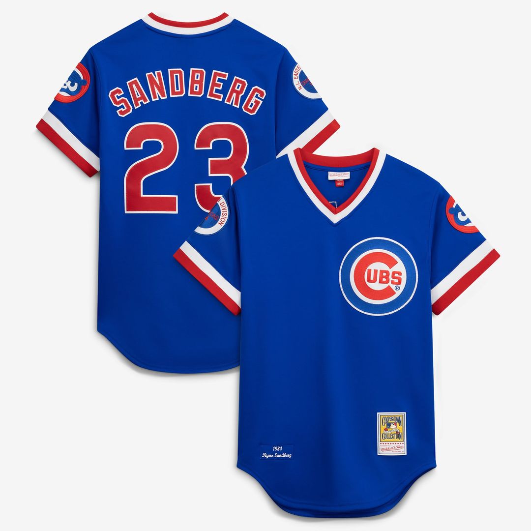 Chicago Cubs Ryne Sandberg 1984 Throwback Authentic Jersey — Royal