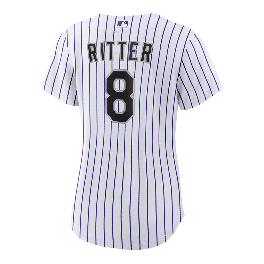 Colorado Rockies Ryan Ritter Women's Home Replica Jersey — White