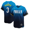 Philadelphia Phillies Bryce Harper City Connect Limited Jersey — Blue