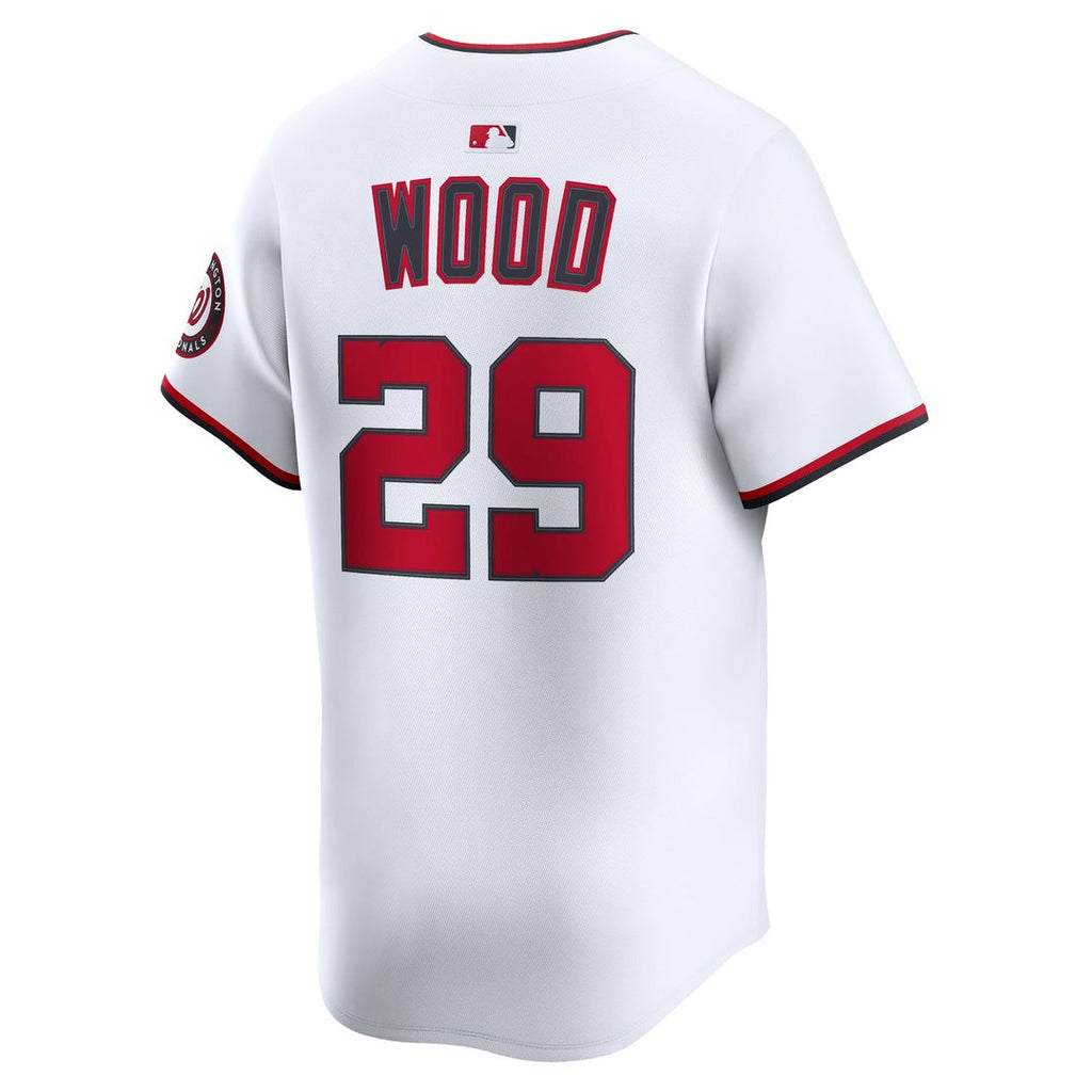 Washington Nationals James Wood Home Limited Jersey — White