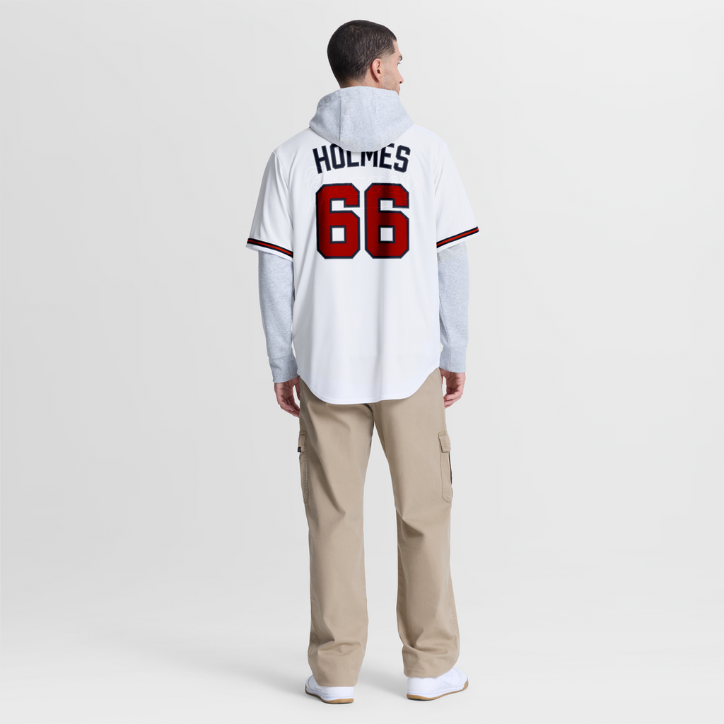 Atlanta Braves Grant Holmes Home Replica Jersey — White