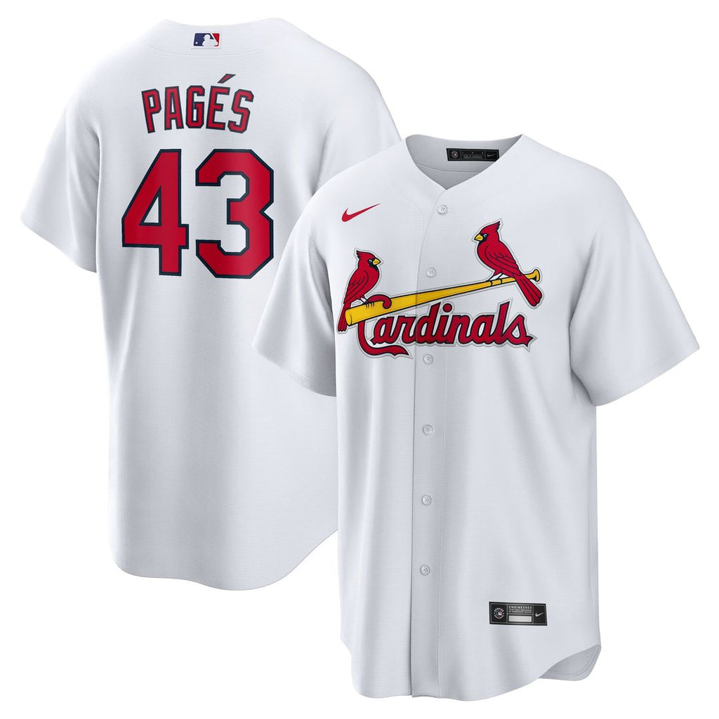 St. Louis Cardinals Pedro Pagés Home Replica Jersey — White