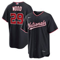 Washington Nationals James Wood Alternate Replica Jersey — Navy