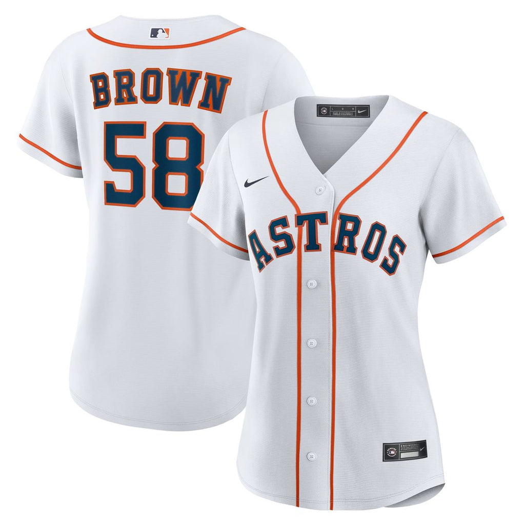 Houston Astros Hunter Brown Women's Home Replica Jersey — White