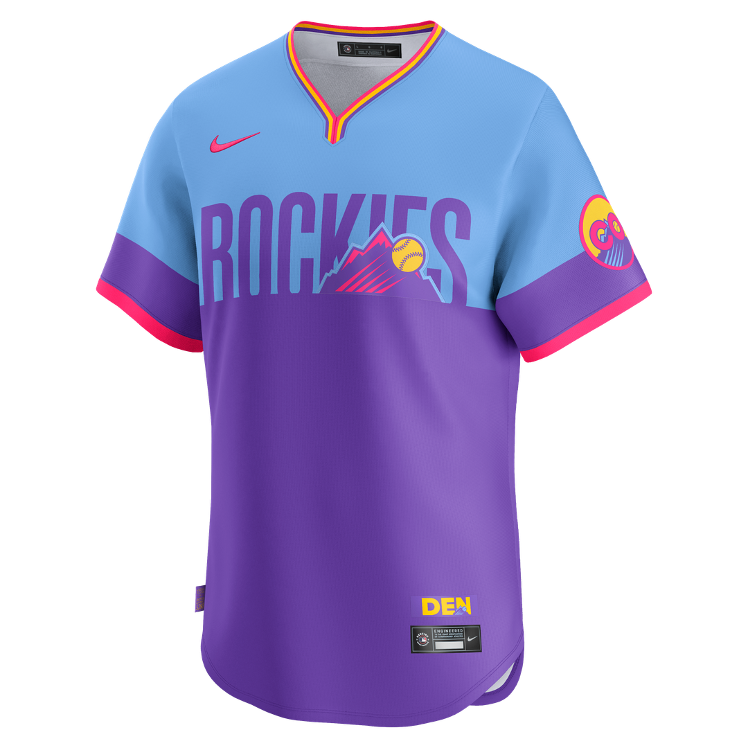 Colorado Rockies 2025 City Connect Limited Jersey — Purple/Light Blue