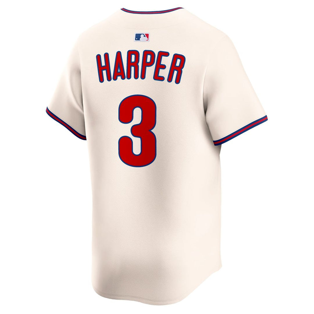 Philadelphia Phillies Bryce Harper Alternate Limited Jersey — Cream