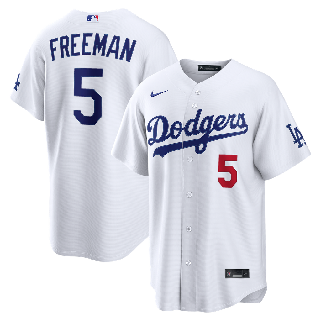 Los Angeles Dodgers Freddie Freeman Home Stadium Jersey — White