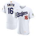 Los Angeles Dodgers Will Smith 2026 Gold Collection Authentic Jersey — White