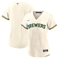 Milwaukee Brewers Women's Home Replica Team Jersey — Cream