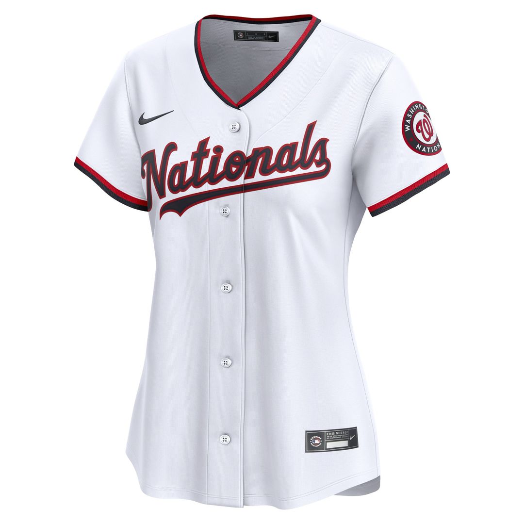 Washington Nationals James Wood Women's Home Limited Jersey — White