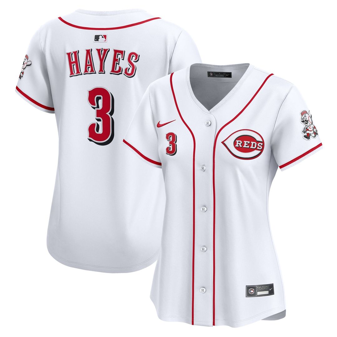 Cincinnati Reds Ke'Bryan Hayes Women's Home Limited Jersey — White