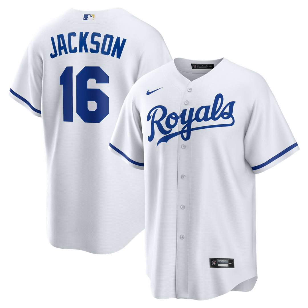 Kansas City Royals Bo Jackson Home Retired Replica Jersey — White