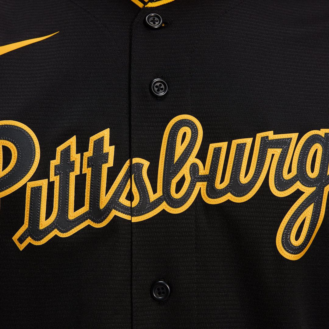 Pittsburgh Pirates Alternate Replica Team Jersey — Black
