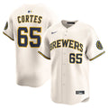 Milwaukee Brewers Nestor Cortes Home Limited Jersey — Cream
