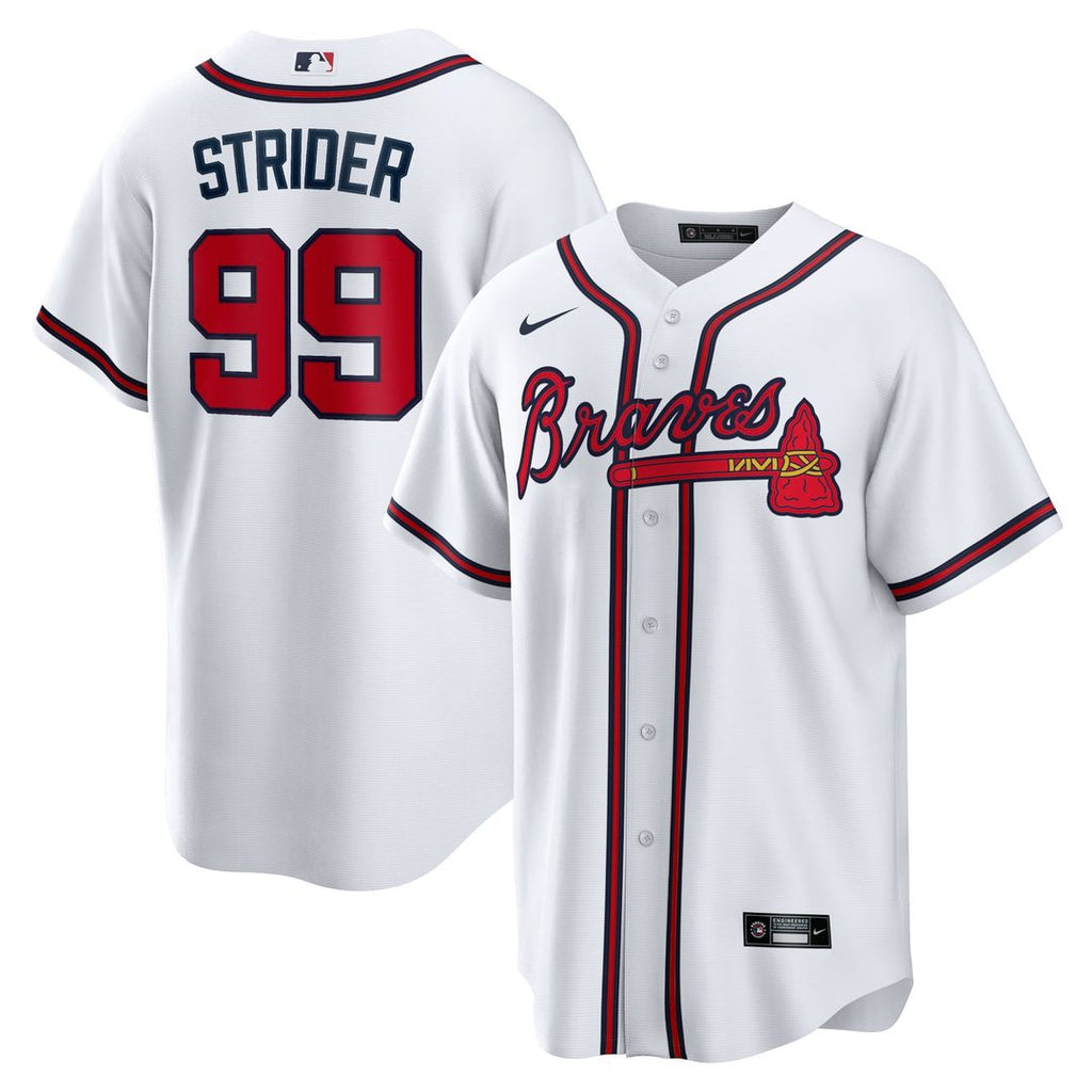 Atlanta Braves Spencer Strider Replica Jersey — White