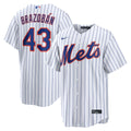 New York Mets Huascar Brazobán Home Replica Jersey — White