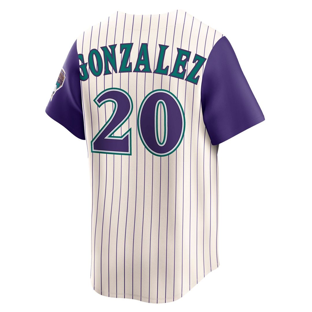 Arizona Diamondbacks Luis Gonzalez Throwback Cooperstown Limited Jersey — Cream