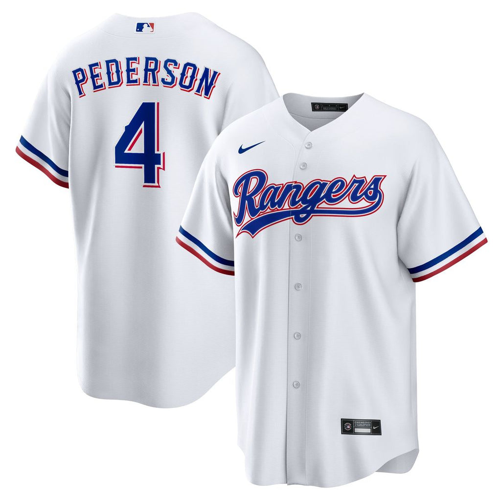 Texas Rangers Joc Pederson Home Replica Jersey — White