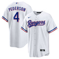 Texas Rangers Joc Pederson Home Replica Jersey — White