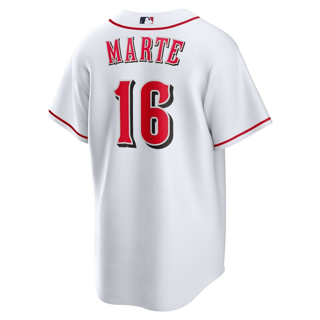 Cincinnati Reds Noelvi Marte Home Replica Jersey — White