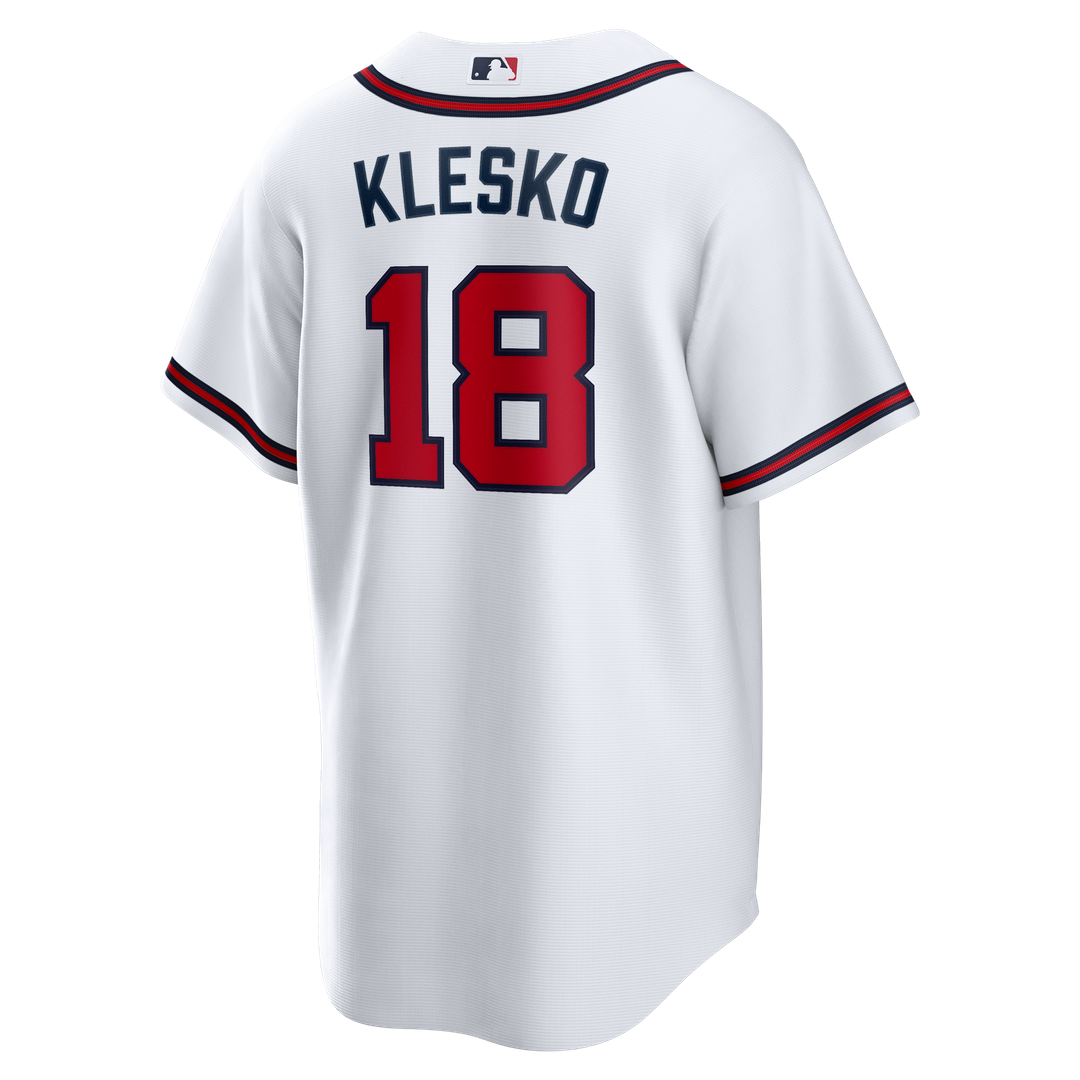 Atlanta Braves Ryan Klesko Home Retired Replica Jersey — White