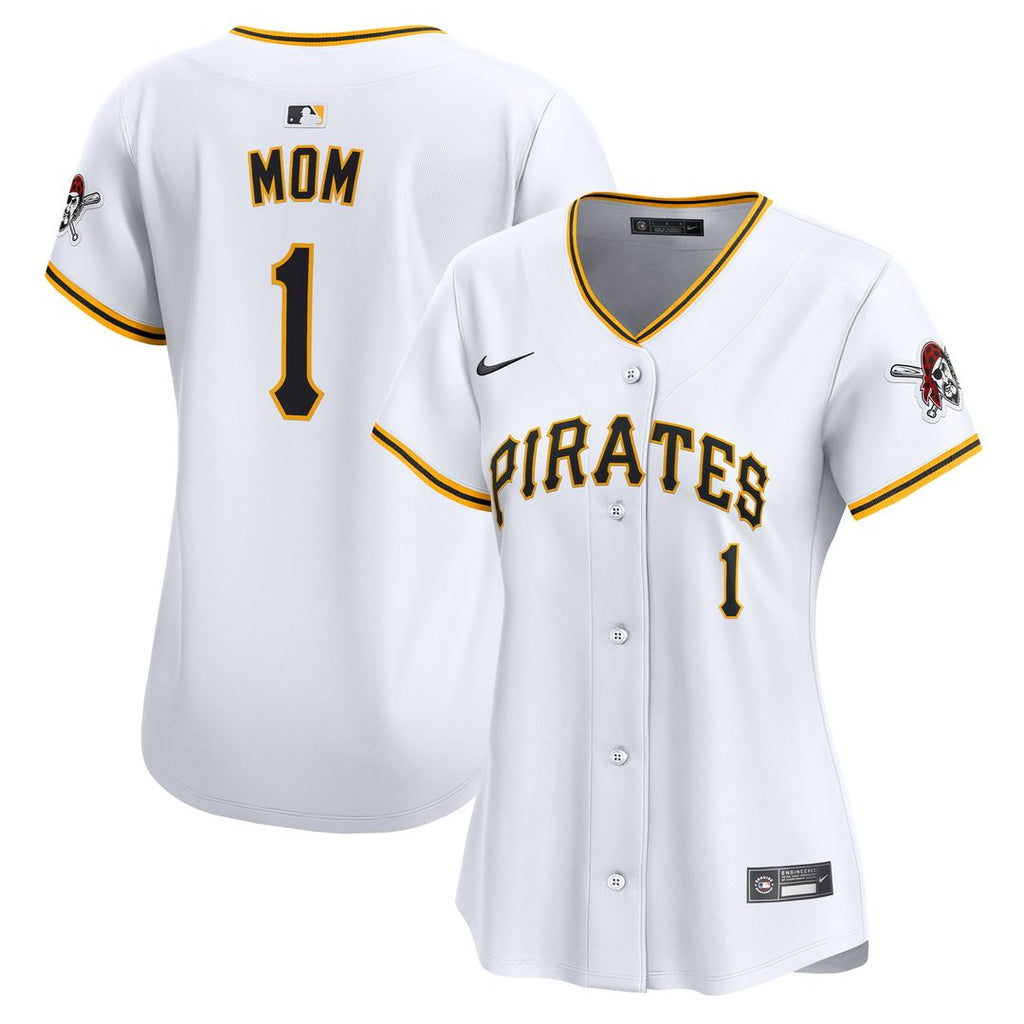 Pittsburgh Pirates Women's #1 Mom Home Limited Jersey — White