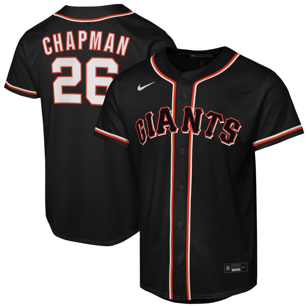 San Francisco Giants Matt Chapman Youth Fashion Replica Jersey — Black