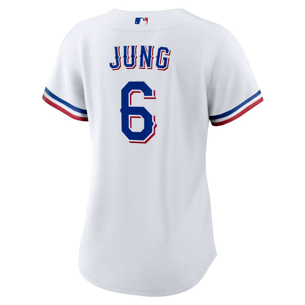Texas Rangers Josh Jung Women's Home Replica Jersey — White