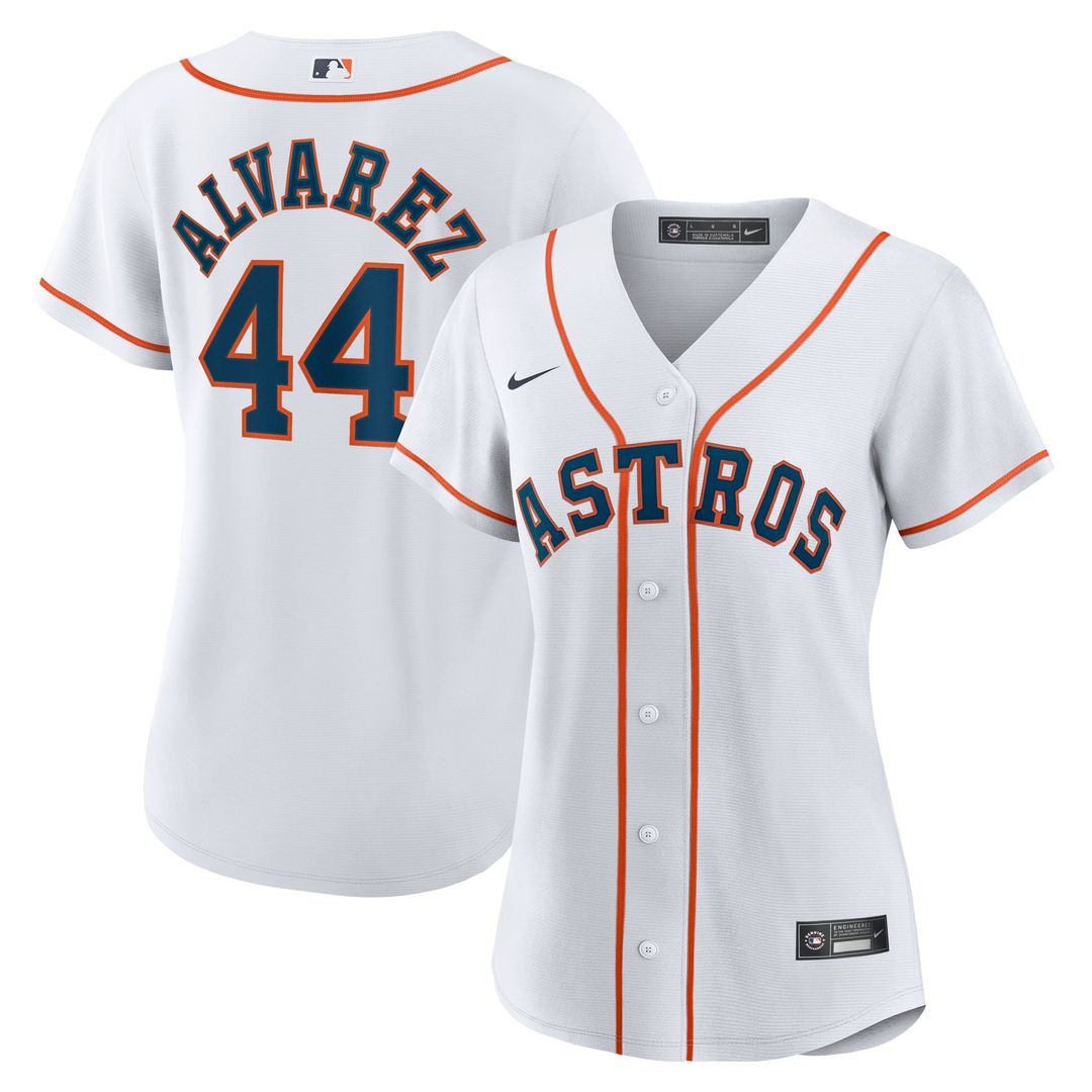 Houston Astros Yordan Alvarez Women's Home Replica Jersey — White