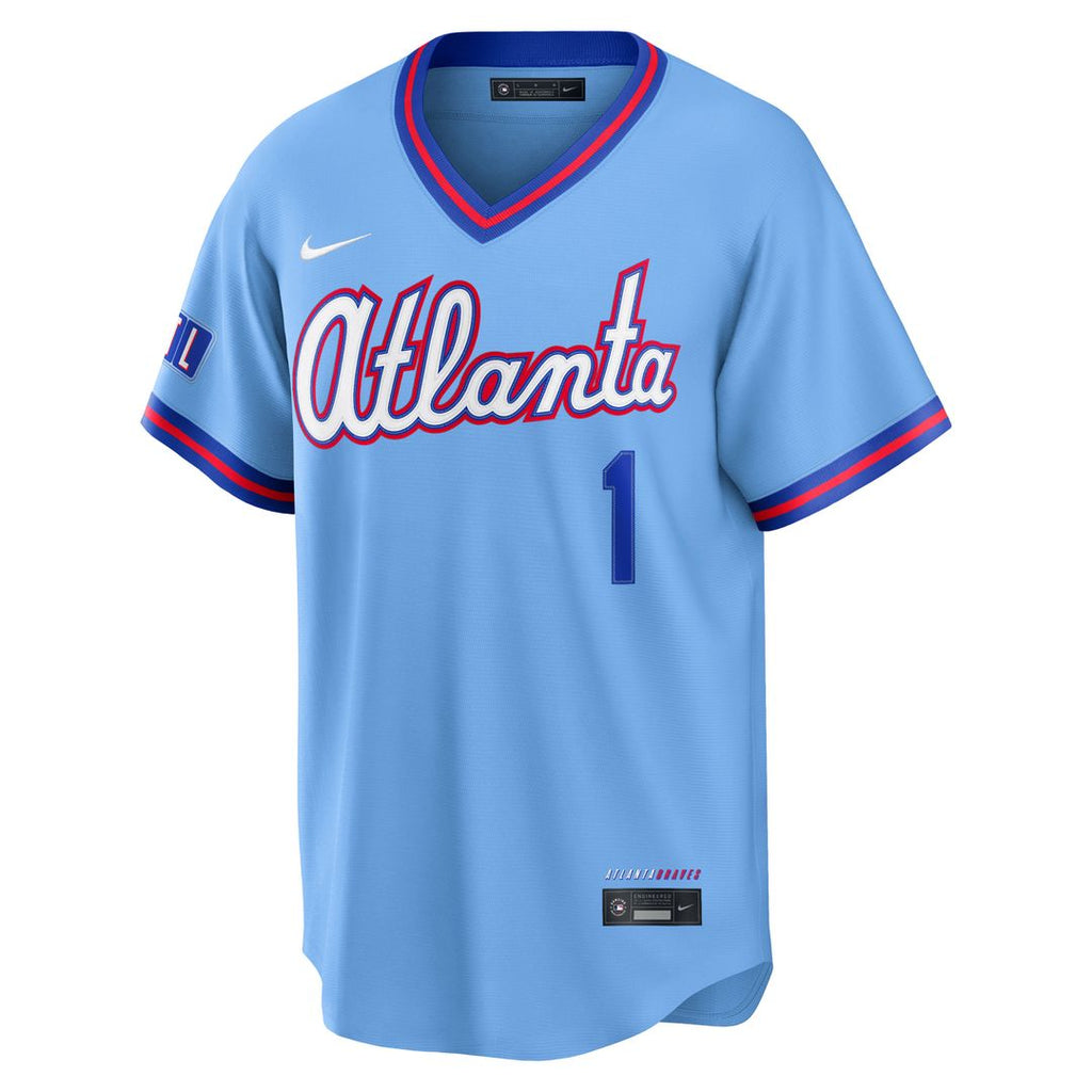 Atlanta Braves Ozzie Albies 2026 City Connect Stadium Jersey — Powder Blue