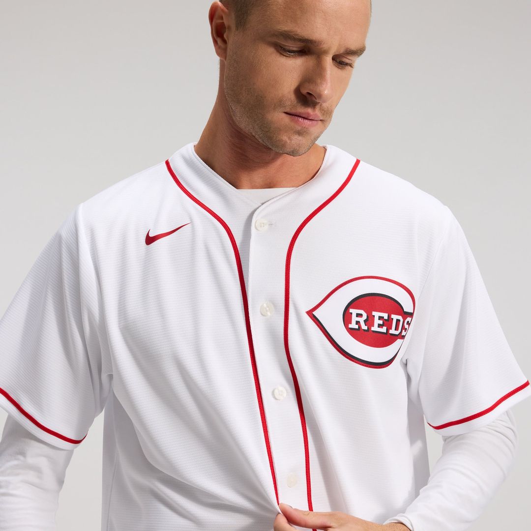 Cincinnati Reds Home Replica Team Jersey — White