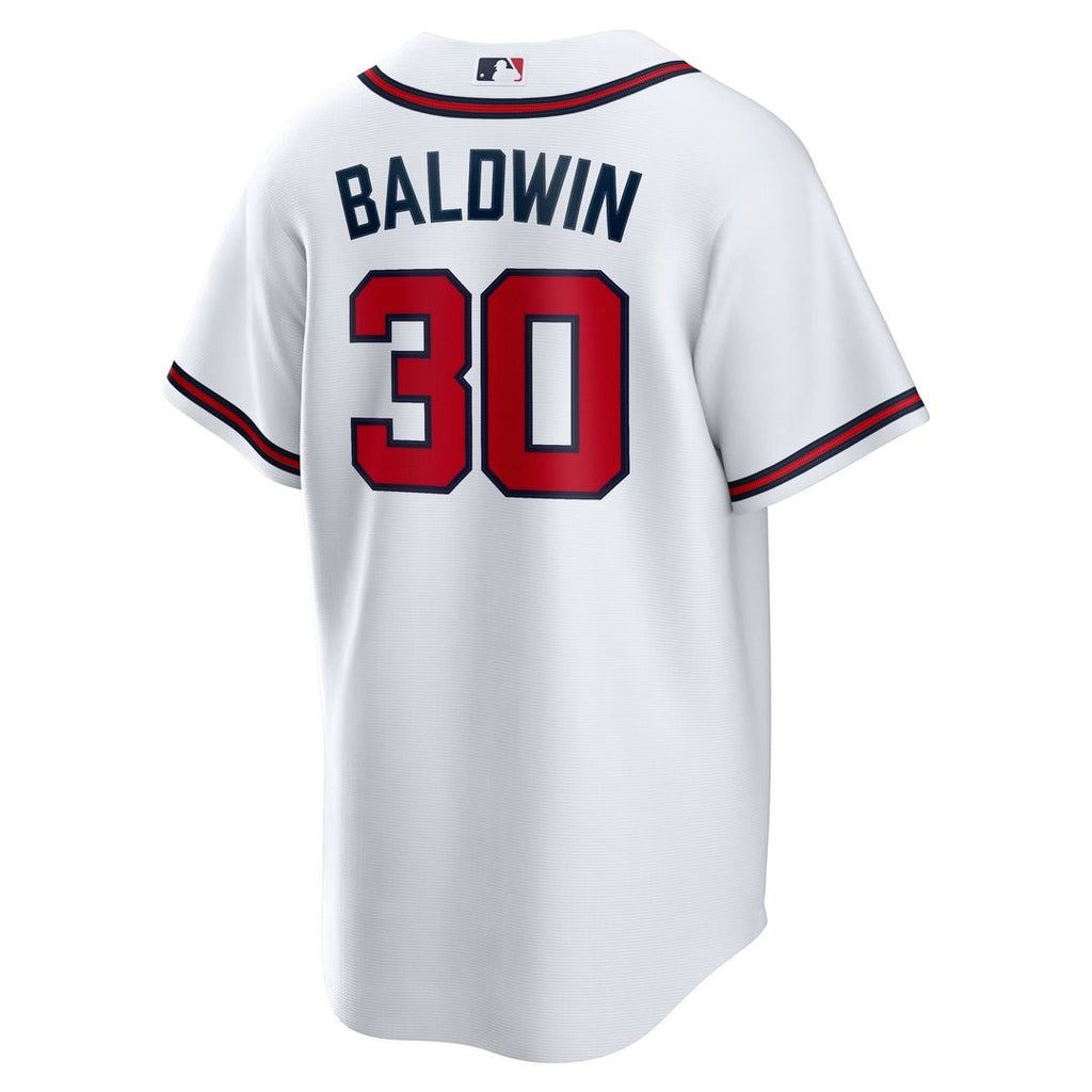 Atlanta Braves Drake Baldwin Home Replica Jersey — White