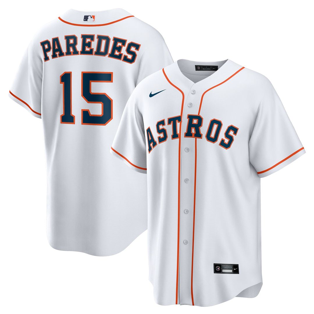 Houston Astros Isaac Paredes Home Replica Jersey — White