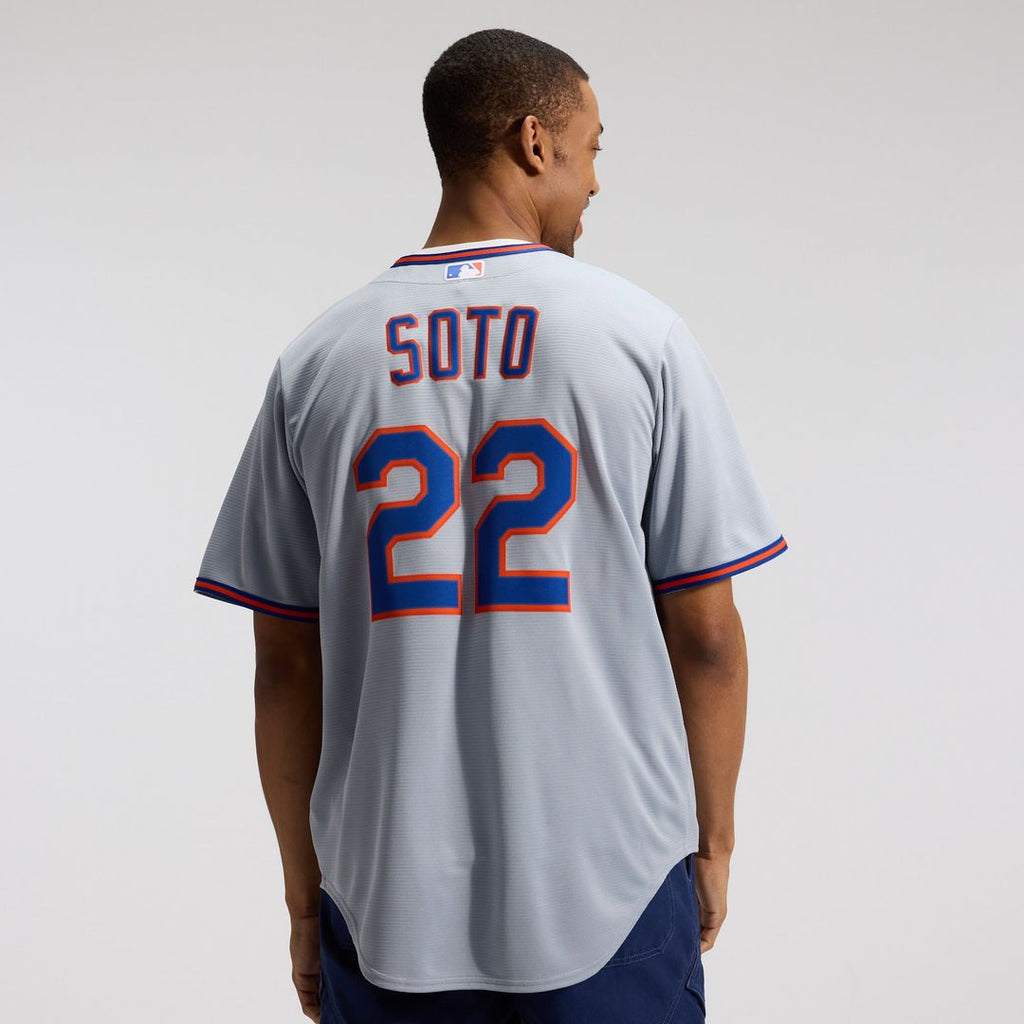 New York Mets Juan Soto Road Replica Jersey — Gray