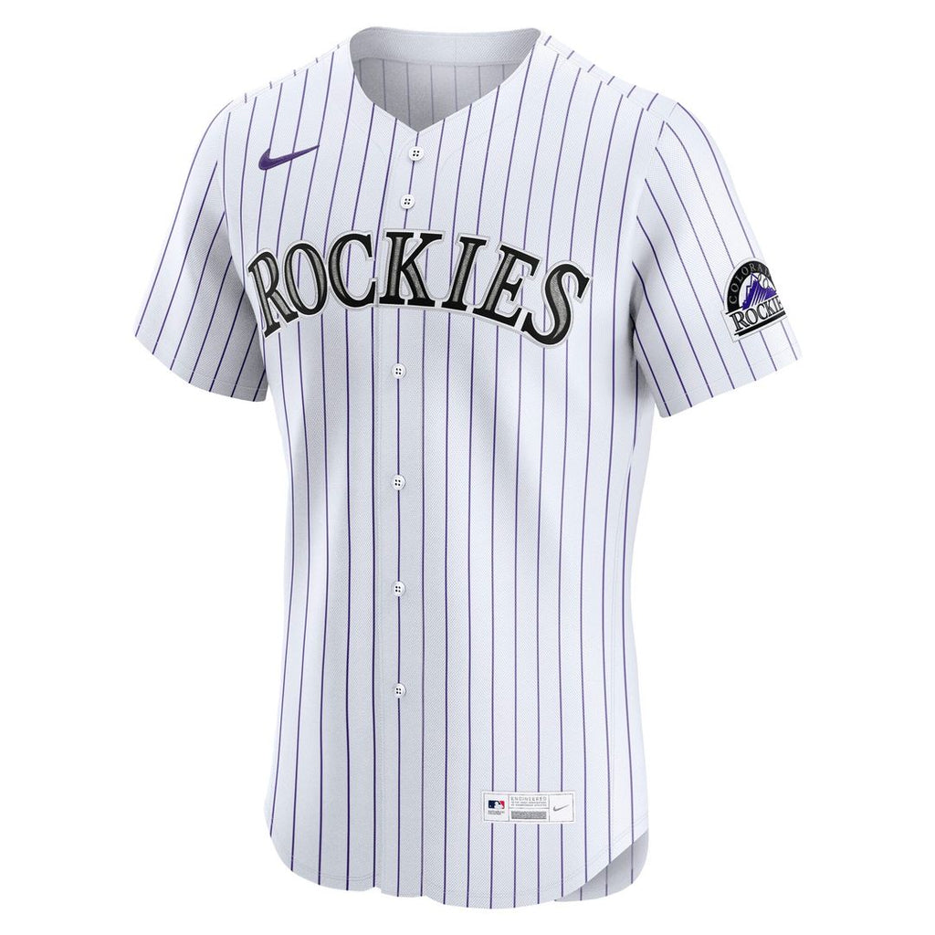 Colorado Rockies Home Elite Jersey — White